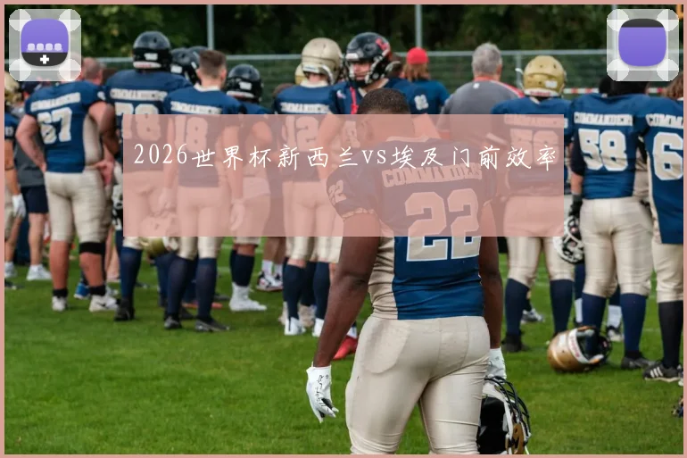 2026世界杯新西兰vs埃及门前效率